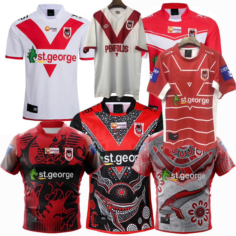 

Top New 1979 2018 2019 2020 2021 ST GEORGE ILLAWARRA rugby Jerseys home away Rugby League jersey 19 20 21 shirts S-5XL, Black;gray