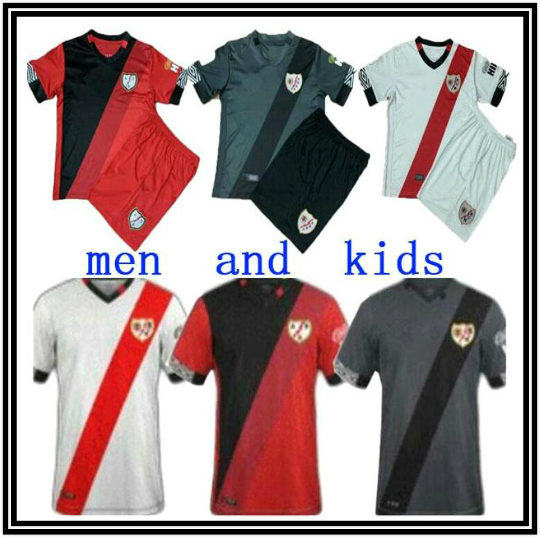 

man kids kit 2020 Rayo Vallecano soccer jerseyS home away Alex Moreno soccer jerseys 20 21 new SAD Rayo Vallecano 3RD football shirts, Black;yellow