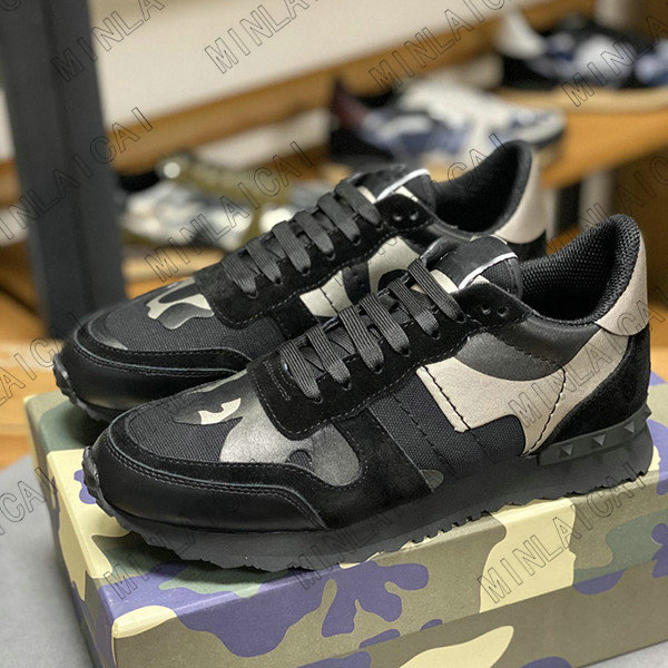 

Garavani Rockstud Camouflage Sneakers Stud Rivet Shoes Women Italy brand Men Sneaker Runner Trainers Designer Flats Casual Shoe, No shoes;dont pay it alone