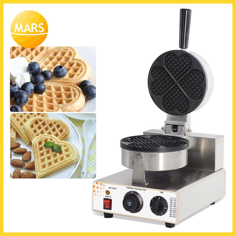 

Commercial Heart Shaped Waffles Maker Electric Mini Waffle Iron Machine Baker Toaster Griller 220V 110V Wafle Baking Equipment