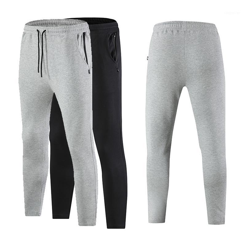 

Trousers Running Man Gym Zip Pockets Sports Training Long Pants Elastic Breathable Legging Soccer Workout Jogging Pants1, Gray