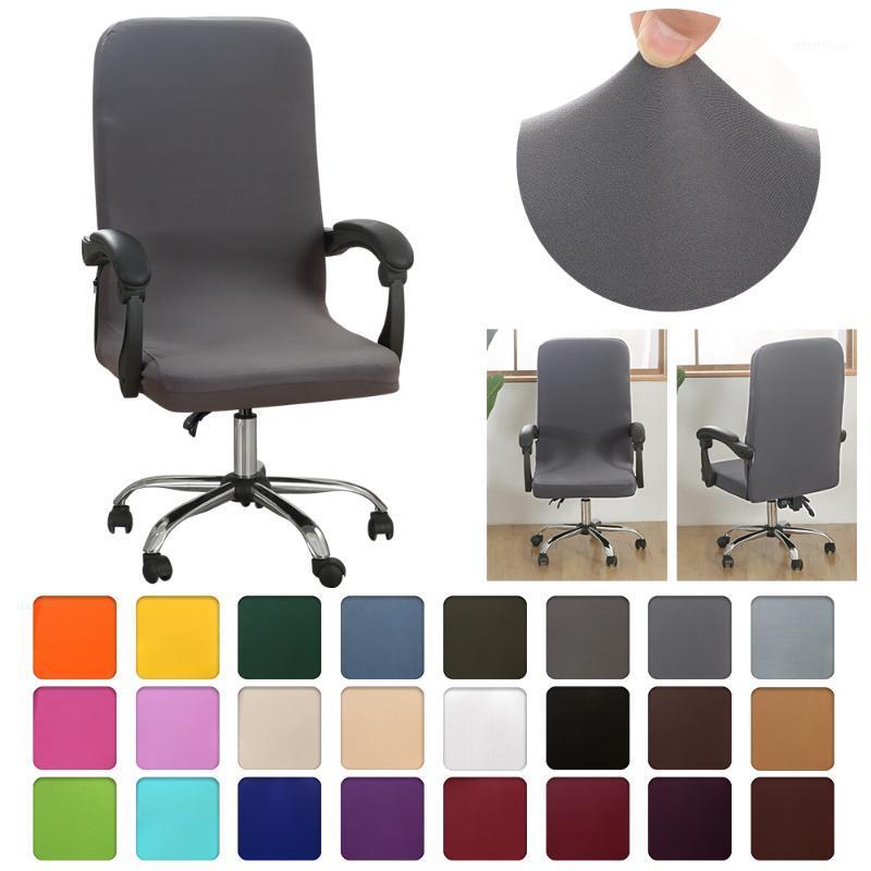 

Elastic Stretch Office Chair Cover Computer Chair Slipcover Universal Many Solid Color Seat Cover Comfortable Pilling-resistance1