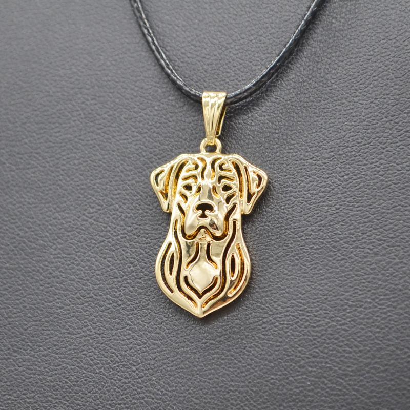 

New Hot Women Rope Chain Labrador Retriever Dog Necklaces Lovers' Jewelry Pet Pendant Necklace Christmas Gift Drop Shipping