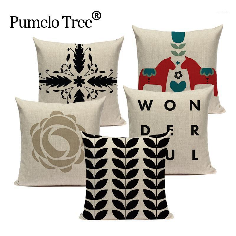 

African National Stripe Bohemian Style Geometric Home Decorative Throw Pillow Covers Linen Ethnic Cushion Cover Case 45cm*45cm1, L432-8