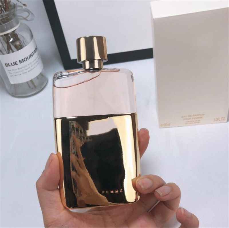 

New Arrivals Highest Version golden women perfume 90 ml Sexy and seductive perfume high quality Health deodorant long lasting time