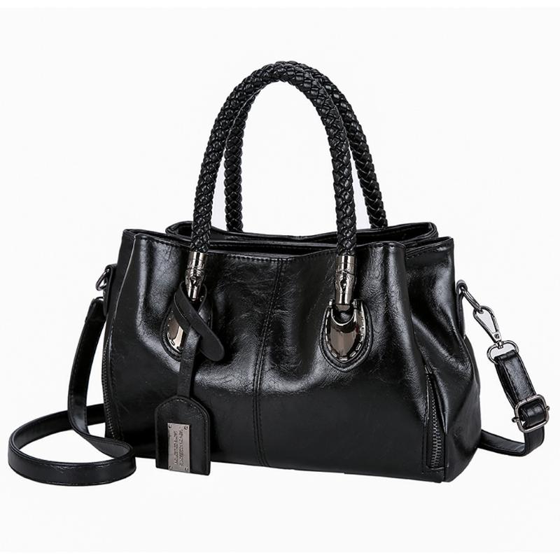 

Messenger Bag Leather Women Bag Pocket Casual Handbag Shoulder Crossbody Large Capacity Purse Handbag Luxury Designer #SRN, Brown