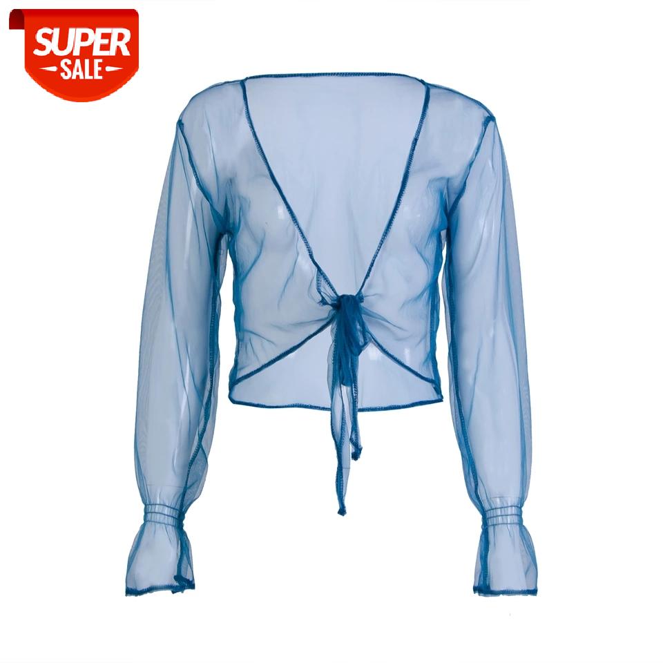 

New Women's Perspective Sexy Mesh Seamless Fishnet Long Sleeve Turtleneck See Top Short #174p, White