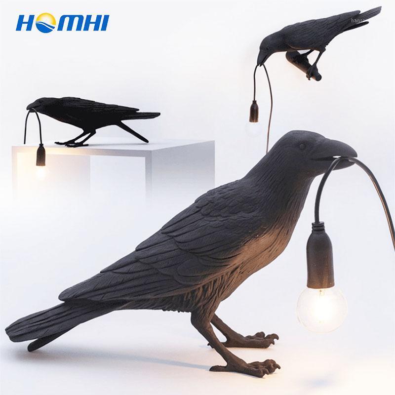 

Crow Bird Wall Lamp Sconce Luminaria Art Deco Lampade Da Parete Lucky Raven Decoracion Casa Moderna Table Indoor Lighting HOMHI1