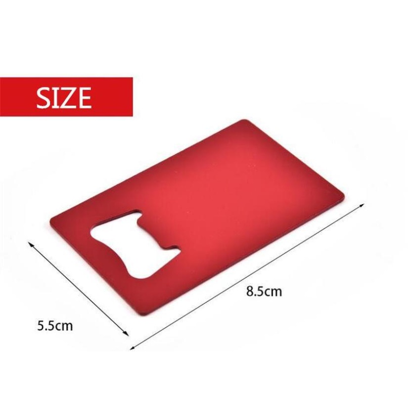 

Wallet Size Stainless Steel Opener 4 Colors Credit Card Beer Bottle Opener Business Car jllYhF sinabag
