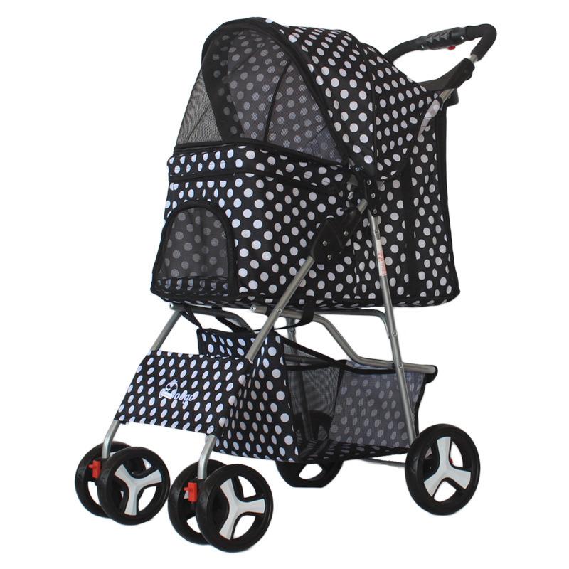 

NEW Pet stroller cat stroller pet out trolley Teddy cat lightweight folding