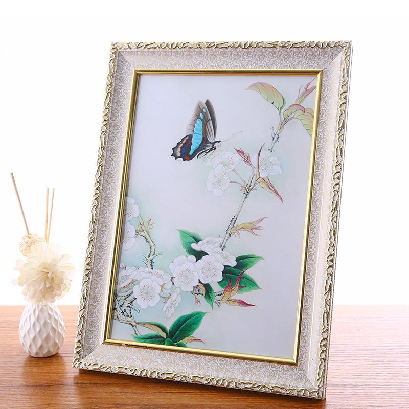 

Retro Wedding Photo Frame Children Studio Photo Frame Home Decoration Picture Document Certificate Box