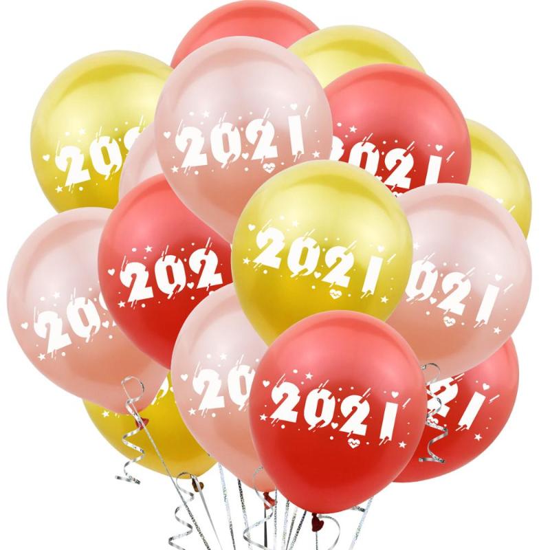 

10pcs 2021 happy new year digital printing balloon 12 inch latex balloons new year party decoration supplies to celebrate birthd
