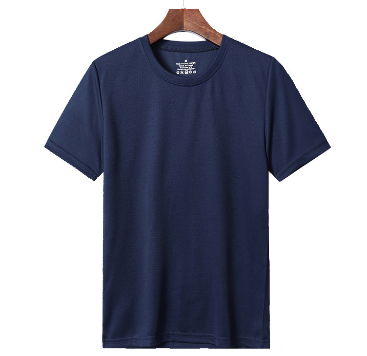 

Short-sleeved quick-drying t-shirt men's sports solid color breathable men's stretch men, White