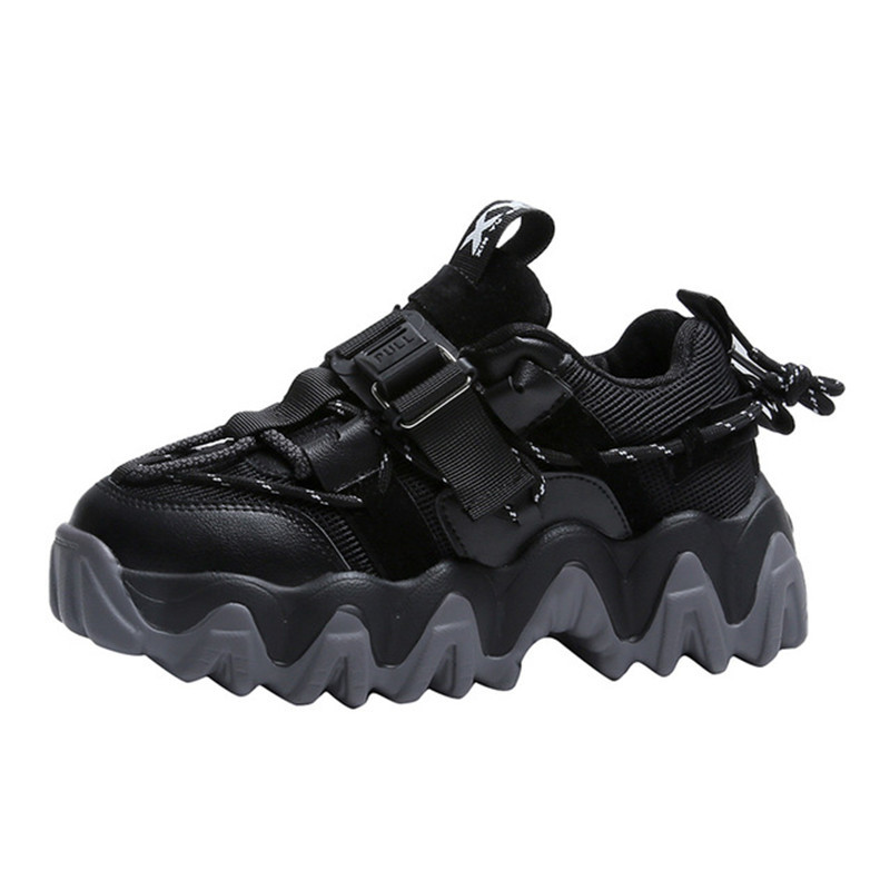 

2021 New Springtime Female Chunky Sports Lace-up Casual Women's Vulcanized Shoes 5RX7