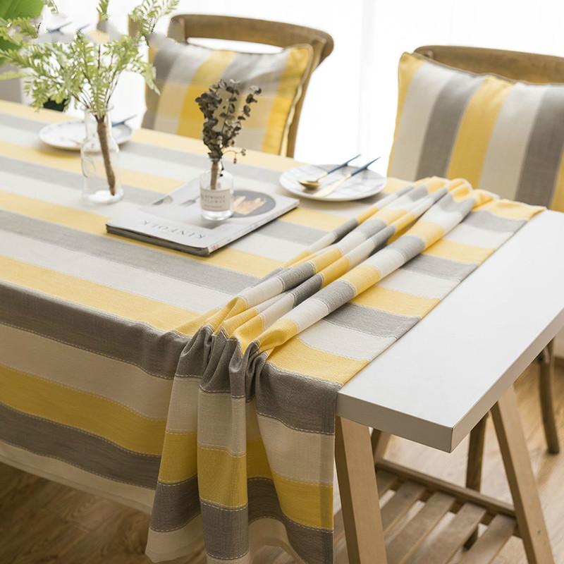 

Waterproof Decorative Table Cloth Tablecloth Rectangular Dining Table Cover Obrus mantel mesa, Yellow