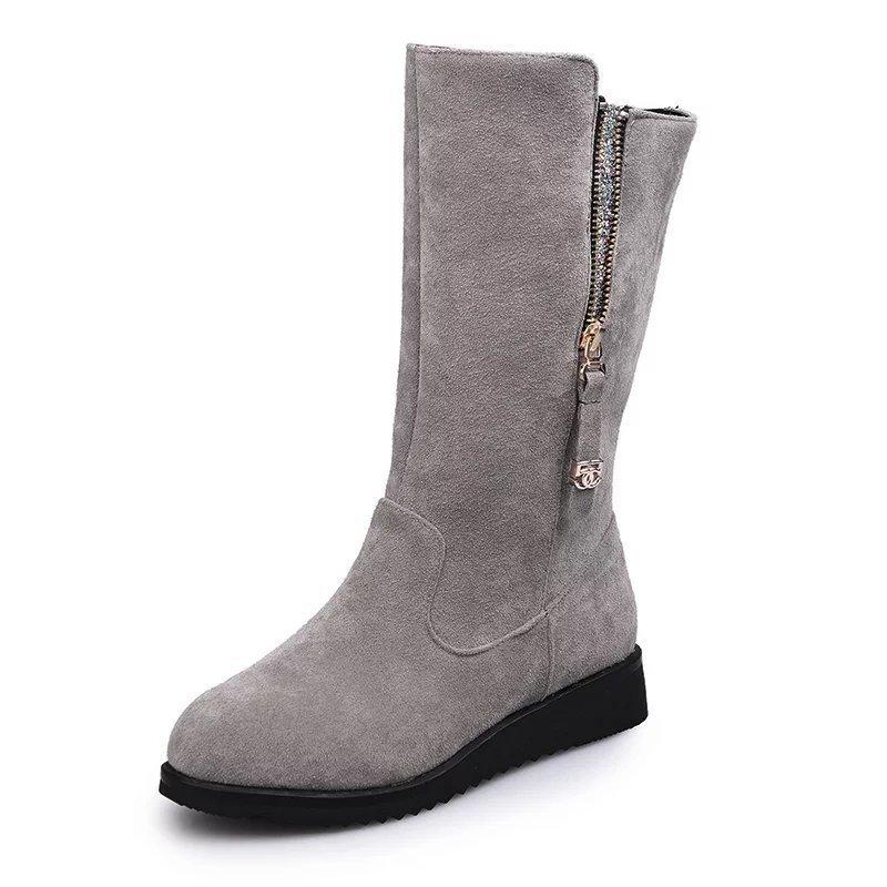 

2020 Autumn And Winter Leisure Time Flat Bottom Short Boots New Pattern Canister Woman Boots Outsize Paillette Korean, Black