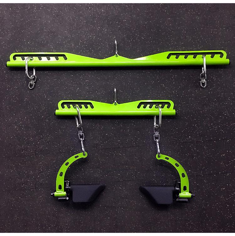 

Fitness Lat Pull Down Bar Home Biceps Triceps Back Blaster Rowing Machine Workout Handle Gym High Low Pulley Cable Attachments