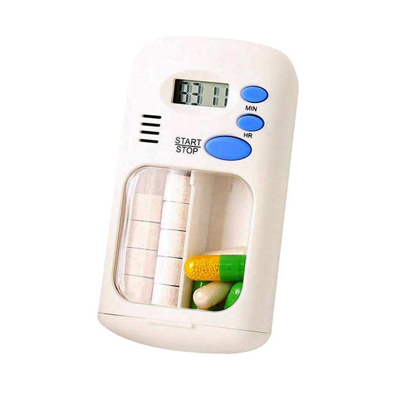 

Smart Countdown Timer Reminder Closed Tablet Case Compartment Electronic Box Container Storage Box