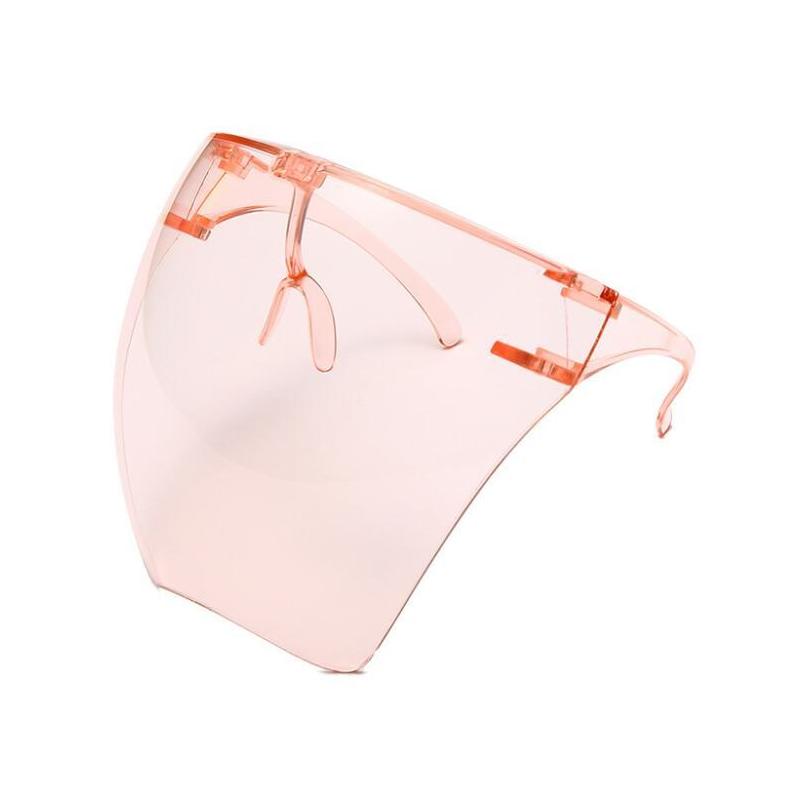 

Plastic Safety Faceshield With Glasses Frame Transparent Full Face Cover Protective Mask Anti-fog Face Shield Clea jllfUo insyard