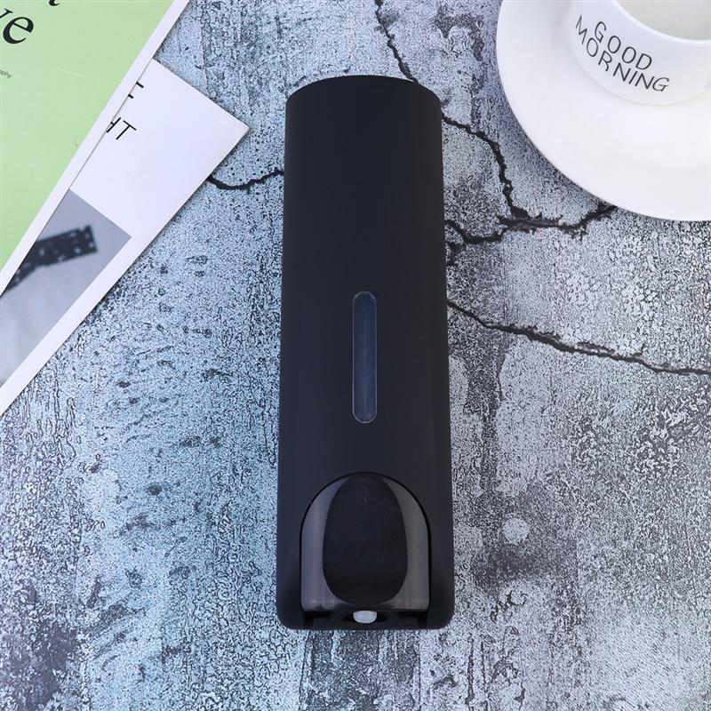 

1Pc Wall-mounted Lotion Bottle Dispenser Bathroom Push Button Soap Bottle Shampoo for Home Hotel (Black