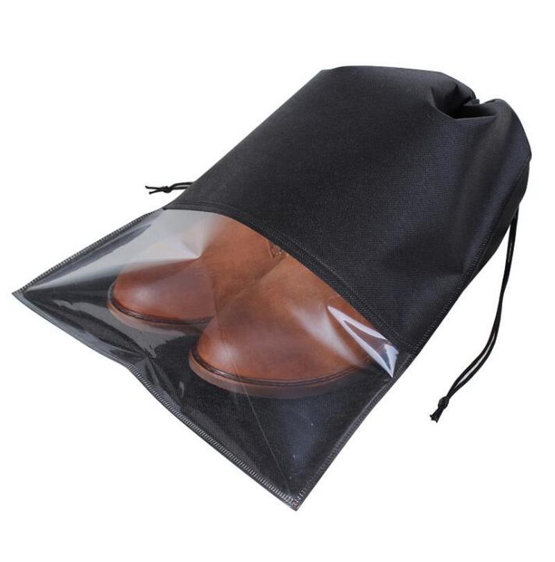 

5pcs Waterproof shoes storage bag pouch Non-woven shoes organizer Dustproof Cover drawstring pouch for travel