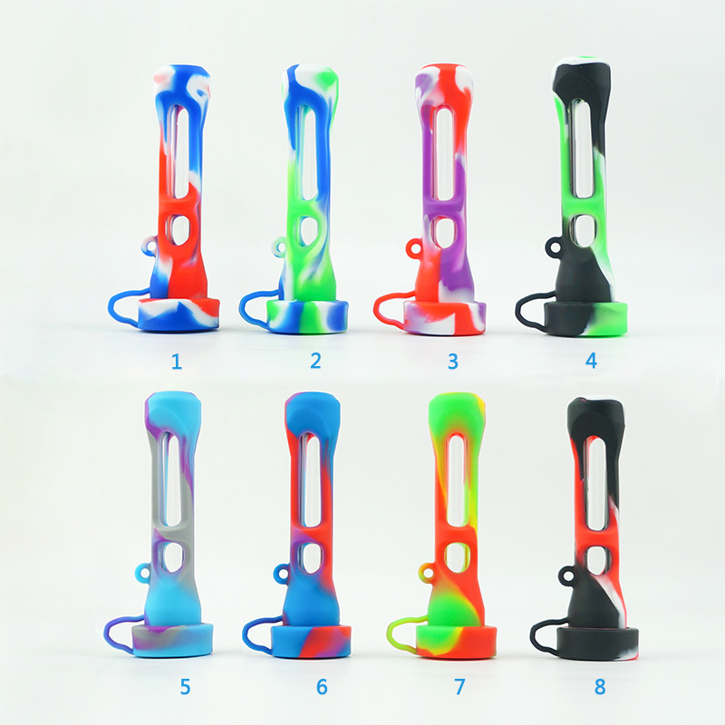 

Removable 3.6inches Colorful Silicone Smoking Pipe easy to Clean Hand Pipes
