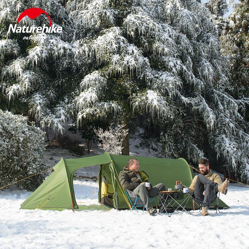

Naturehike Opalus Tunnel Tent Outdoor 2-3 Persons Camping Tent 20D Silicone/210T Polyester fabric NH17L001-L free footprint1