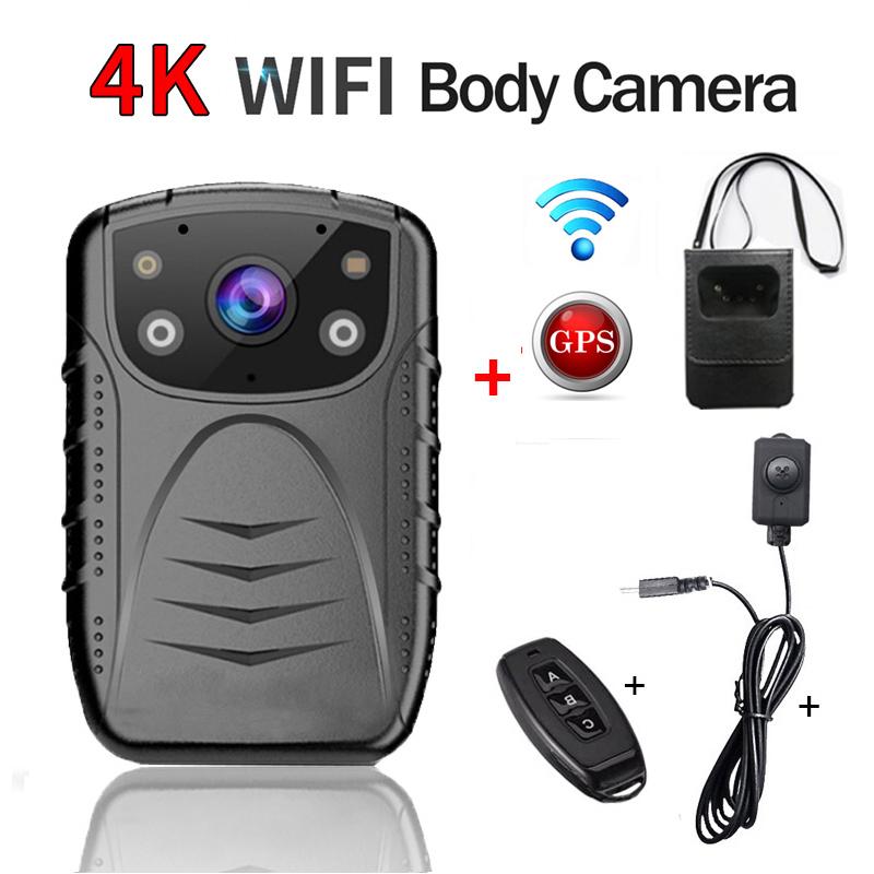 

4K 2160P 1440P FHD 1080P 1296P 1080P GPS WIFI Mini Body Camera Cam Voice Audio Video Photo Recorder Loop Recording, No.2