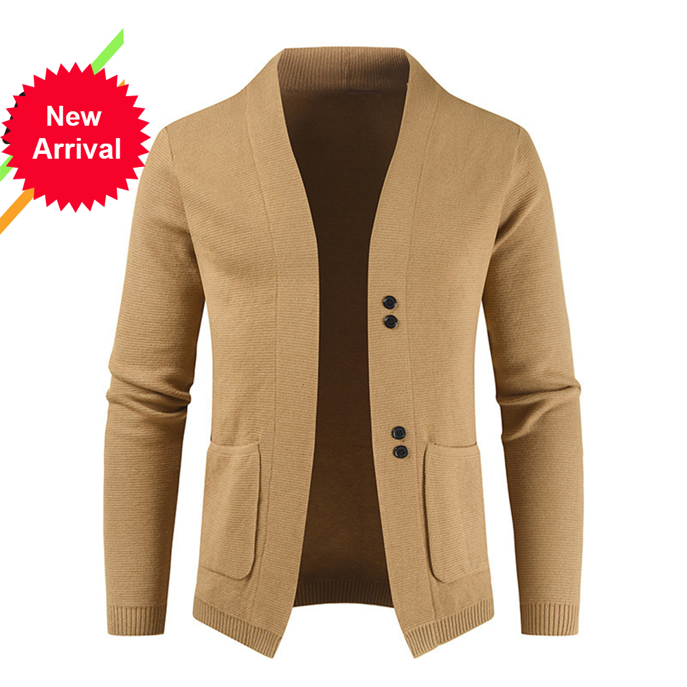 

2021 Autumn and Winter New Men's Cardigan Single-breasted Fashion Knit Plus Size Sweater Gu3u, Xxxl