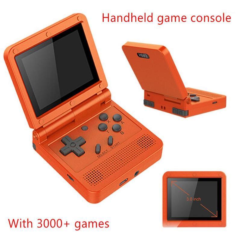 

New 3 inch IPS Flip Handheld Game Console Dual open system Retro Game Player 64G PS1 FC 64bit 3D Gaming Consoles Players Gifts1