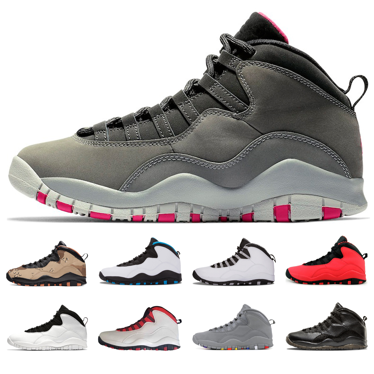 

Mens Shoes 10 10s Dark Smoke Grey Westbrook I'm Back Chicago Cement Steel Grey Desert Camo Cement Sneakers Mens Trianer shoes