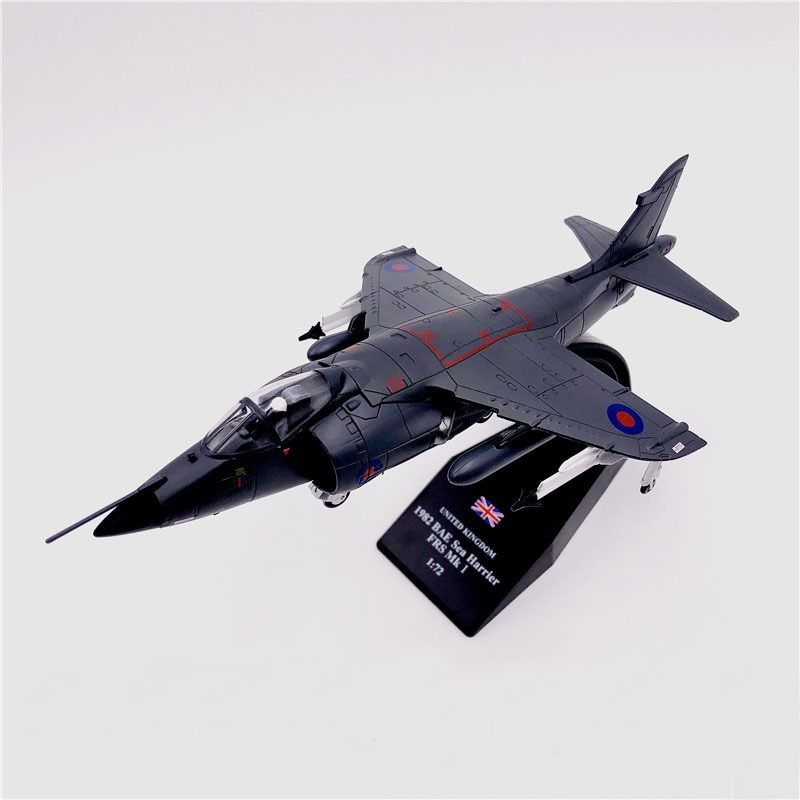 

1/72 Scale 1982 BAE Sea Harrier FRS. Mk1 Fighter Military Diecast Metal Plane Model Toy For Kids Collection Gift Free Shipping Y200428