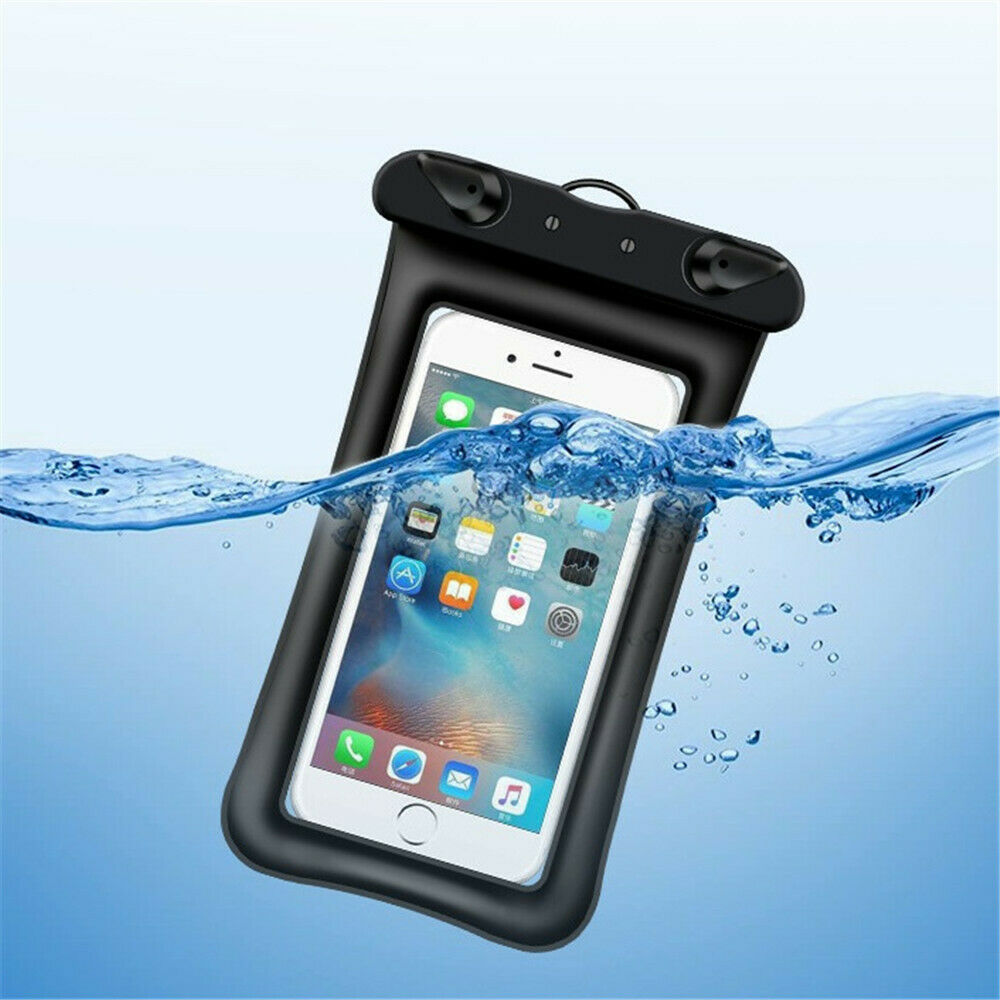 

6.5" Waterproof Floating Pouch Dry Bag Airbag Swimming Bag Case Cover For iPhone Samsung Cell Phone, White