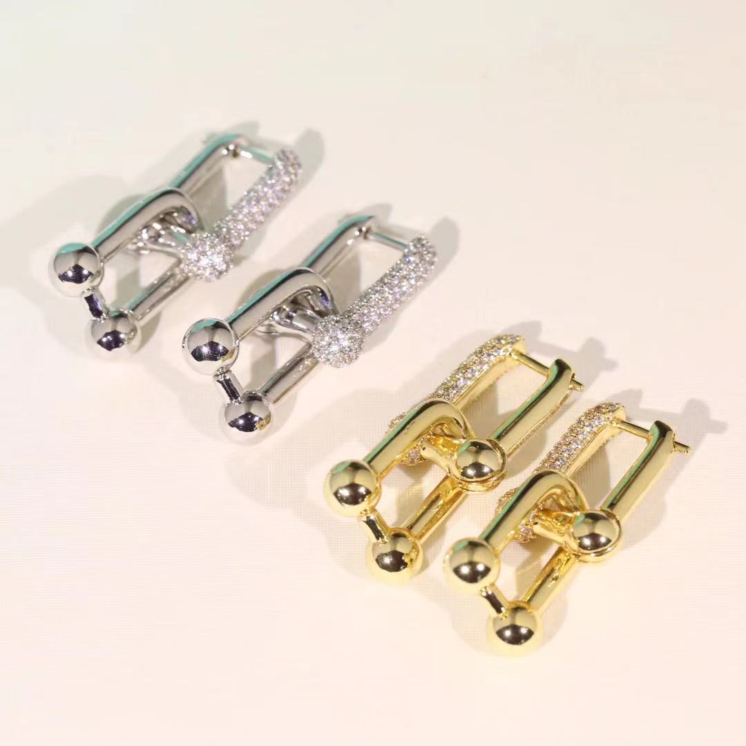 

stainless steel jewelry womens diamond earrings fashion t earrings gold earrings designer jewelry women earings wholesale