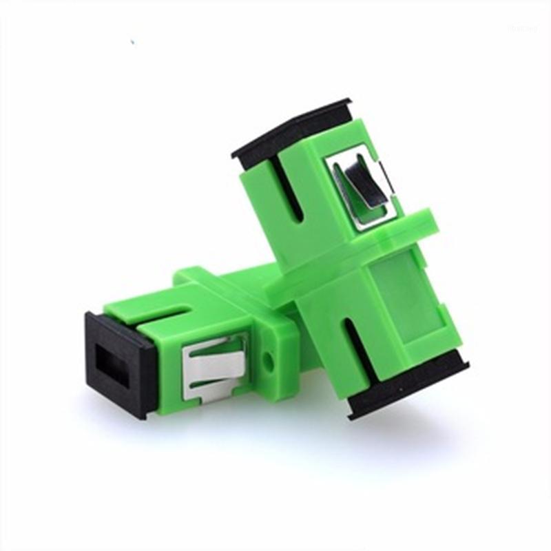 

SC APC Adapter SM Singlemode SC Optical Fiber Connector Optical Flange Coupler Simplex and Coupler Ftth Fiber Optic Adapter1