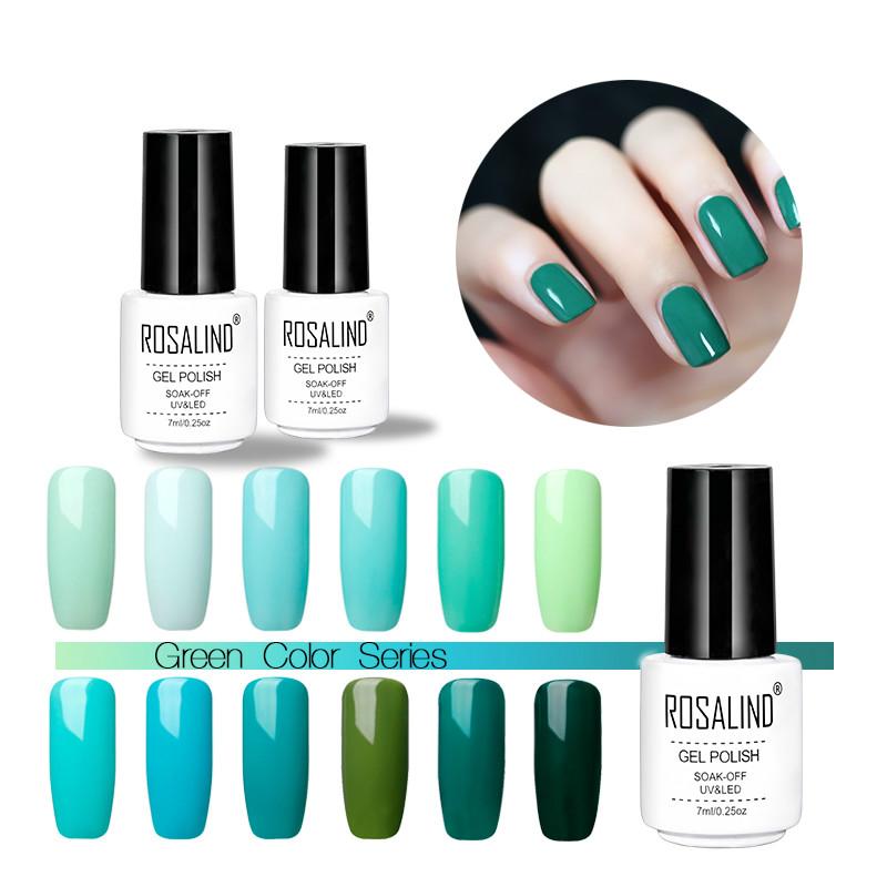 

Gel UV Nail Gel Polish 7ML Nail Art Mint Green Colors Lacquer UV Varnish Need Base &Top Coat For Nails Manicure, 2804