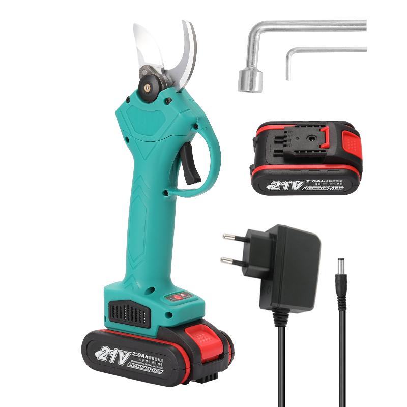 

21V Cordless Electric Pruner Pruning Shear Efficient Fruit Tree Bonsai Pruning Branches Cutter Landscaping Tool