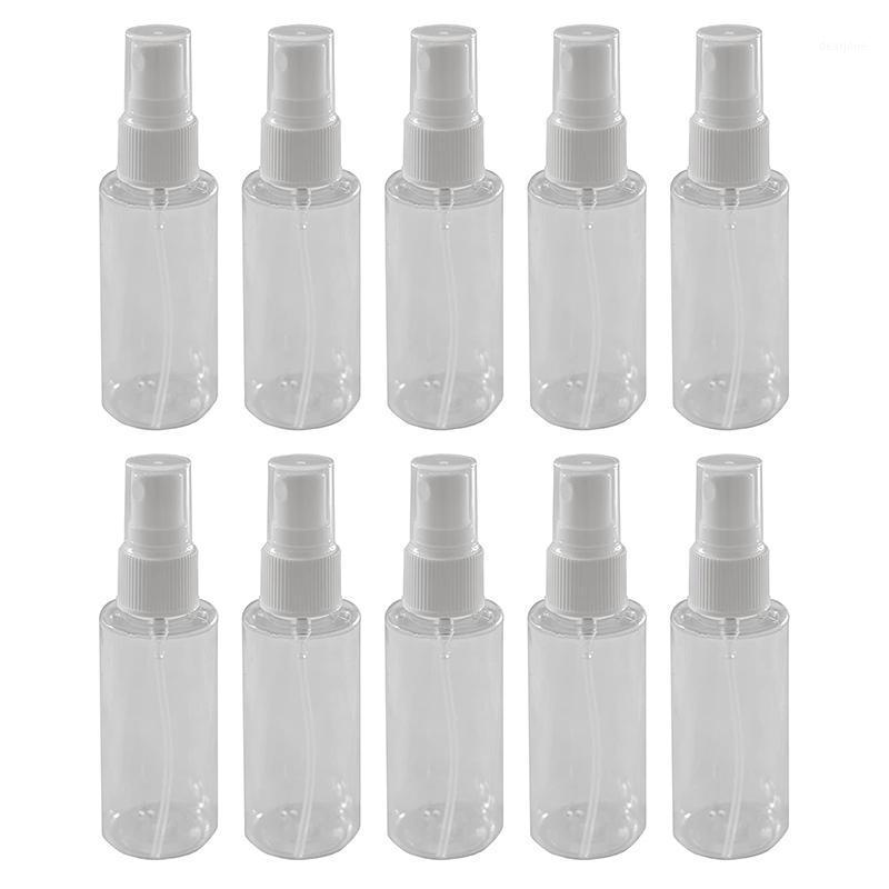 

10Pcs Transparent Empty Spray Bottles 2 Oz Plastic Mini Refillable Container Empty Cosmetic Containers1