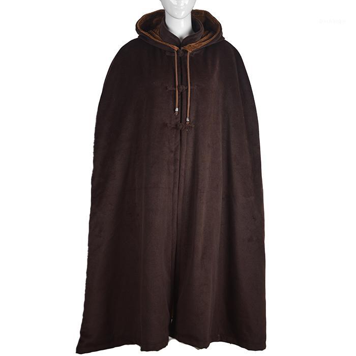 

unisex winter warm Buddhist abbot monks wool cape meditation cloak robe zen gown uniforms martial arts suits brown1, As pic