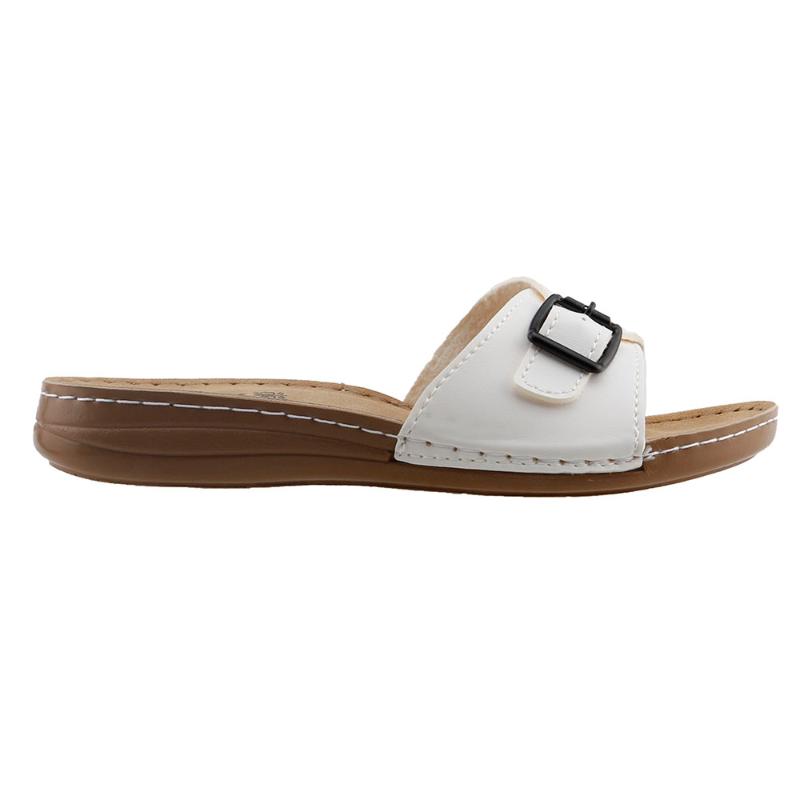 

Muya 97018-3162 Daily Walking Jelli Casual Base Lady Slippers, Red
