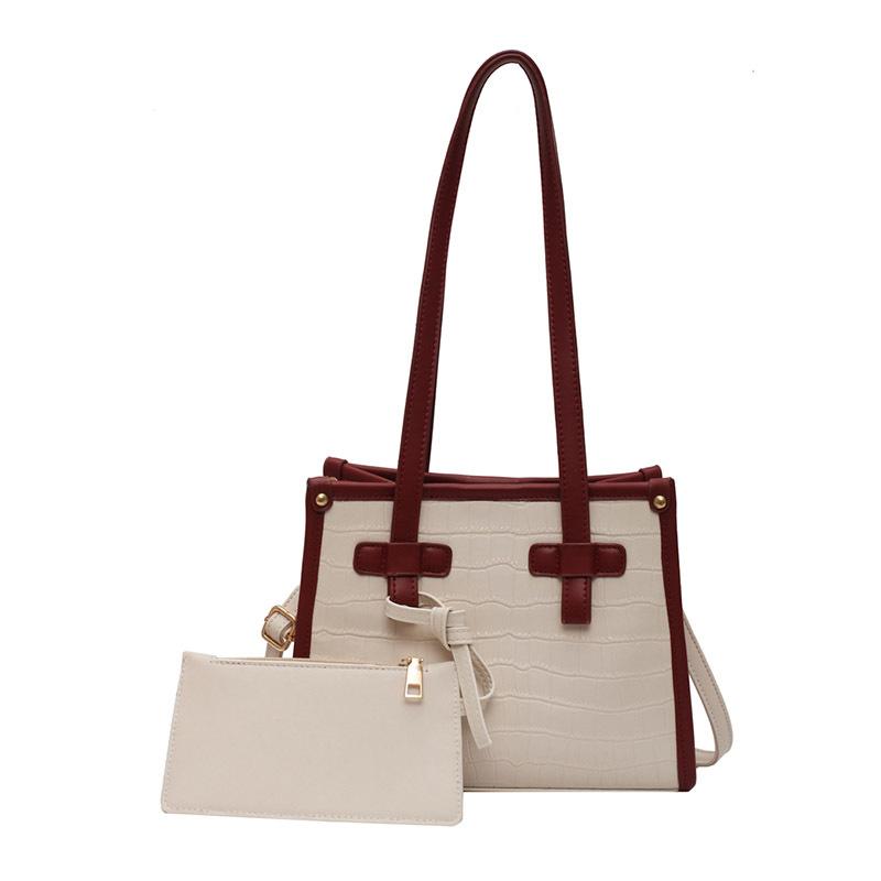 

New women's Bag Fashion Net red shoulder bag large capacity tote, Black