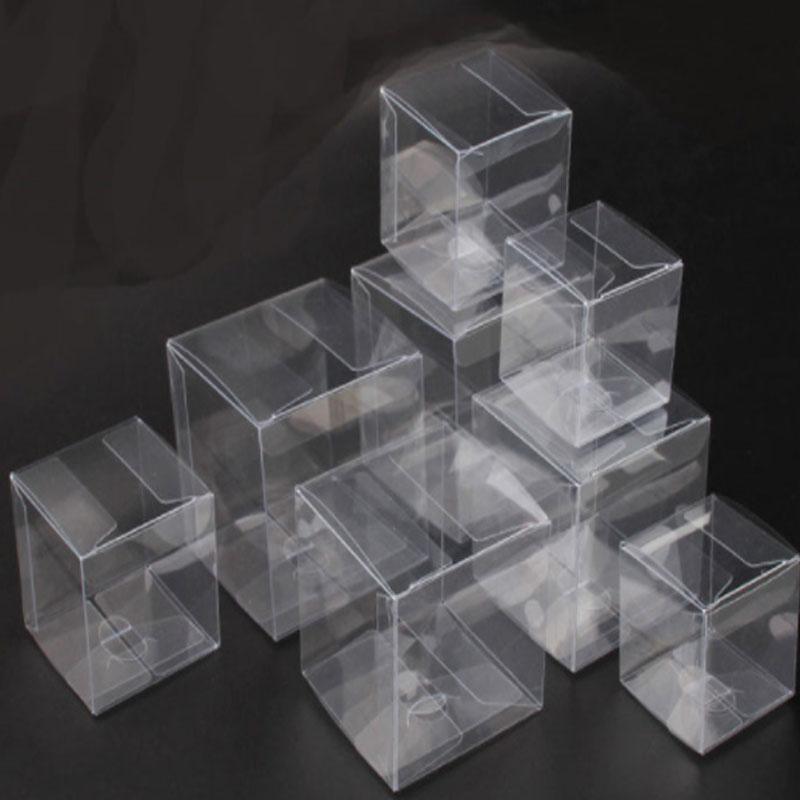 

Square Plastic Transparent Packaging Boxes 15 Sizes Small/Large Clear Gift Box Packaging PVC Display Box For Candy/Crafts/toys