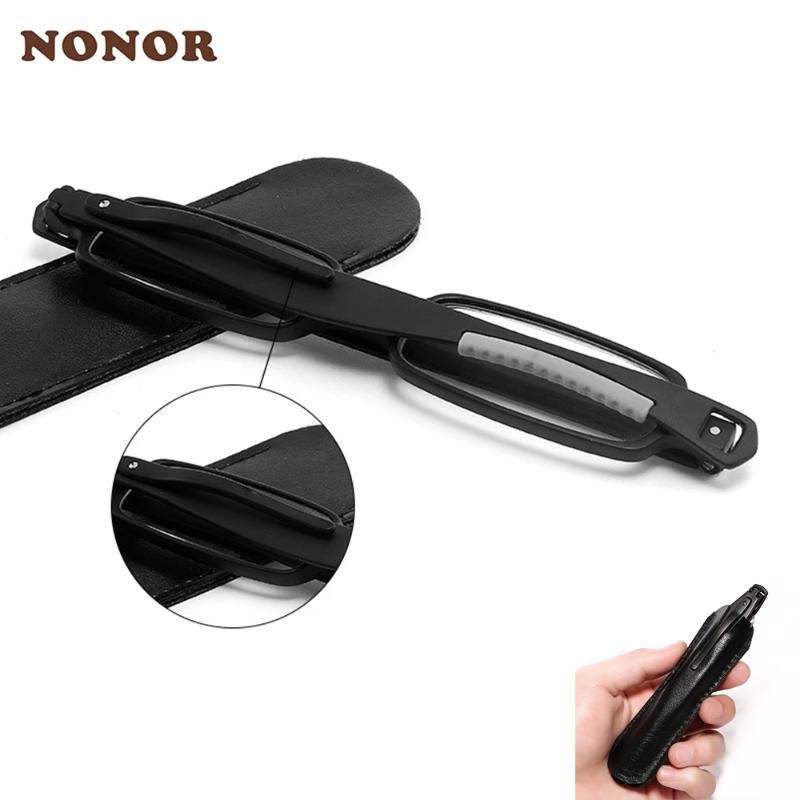 

NONOR Reading Glasses Men 360 Degree Rotation TR Glasses Foldable Men Women With Case Presbyopic Eyewear 1.0 1.5 2.0 2.5 3.0