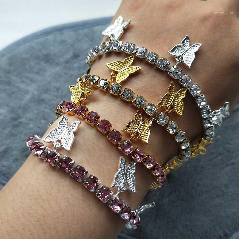 

Rhinestone Butterfly Bracelets For Women Zircon Crystal Charm Bracelet Chain Female Jewelry Gifts For Friend1