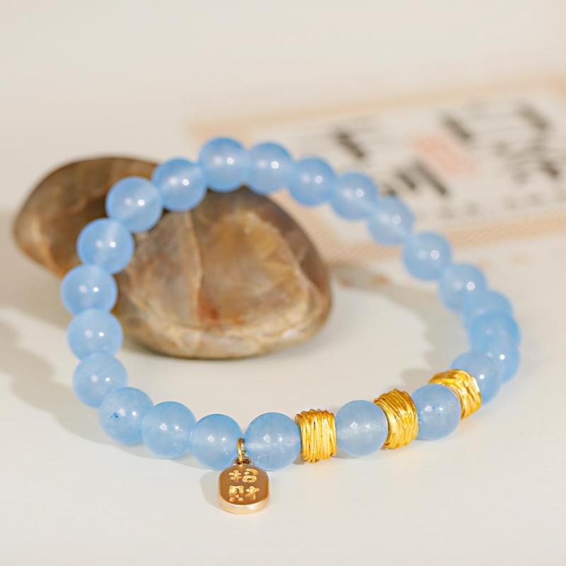 

Men's Women's Couple Bracelets Luxury Opal Stone Beaded Alloy Gold Color Lucky Bag Mouse Bracelet 2020 Jewelry