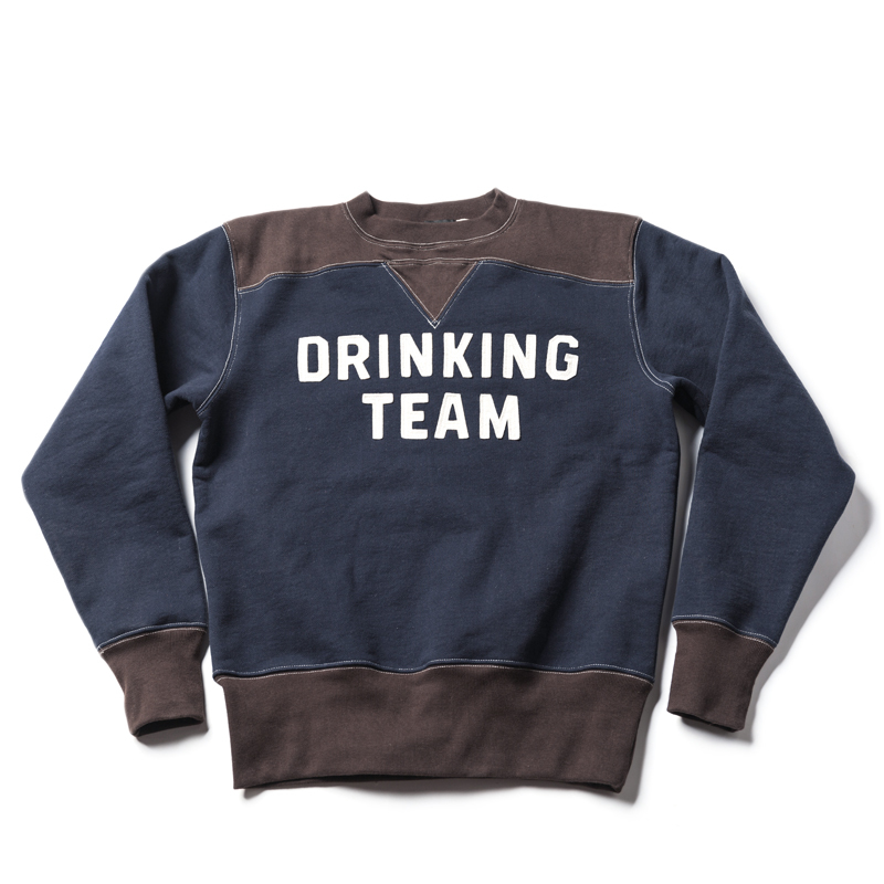 

Motorcycle crewneck jumper heavyweight colorblock race jersey L61L, Orange