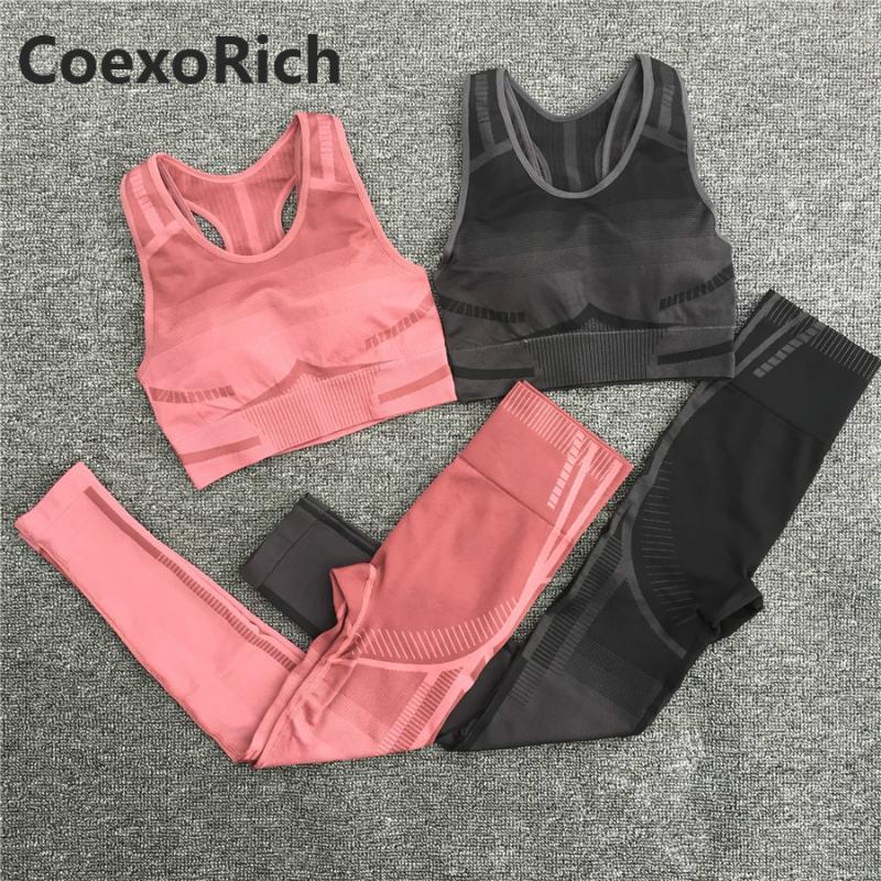 

Women Sleeveless Gym Yoga Set Geo Seamless Sport Workout Sports Bra Suit 2 Pcs Fitness Crop Tank Top High Waist Pant Sportswear1, Go22 red pant