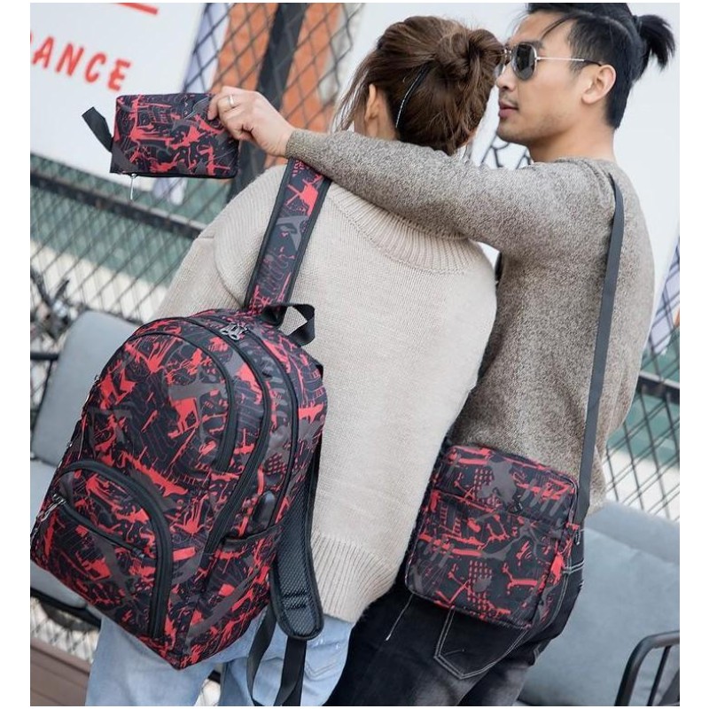 

2021 outdoor bags camouflage travel backpack computer bag oxford brake chain middle school student bag many colors mix