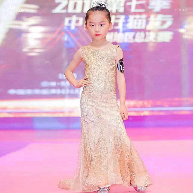 

Real Pictures Flower Girl Dresses Gold Glitter Dress1 Girl's, Picture color