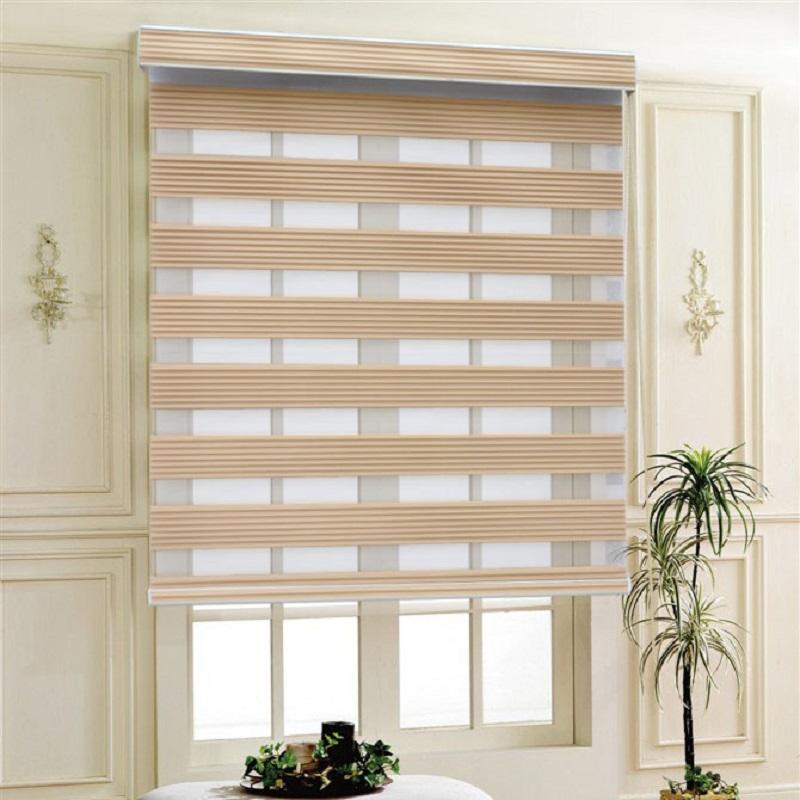 

Pleated Zebra Roller Blinds Day Night Shades Curtain B7  Manual or Electric, B706